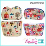ORGANISER POUCH (2PC) - BAG/J93 IVORY & RED